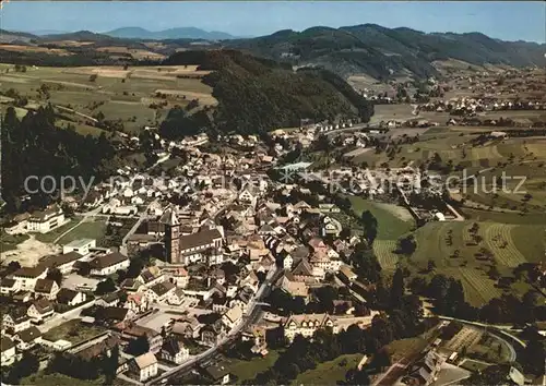 Elzach im Schwarzwald Fliegeraufnahme Kat. Elzach