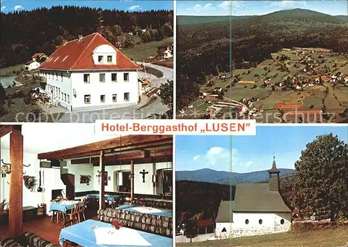 Waldhaeuser Neuschoenau Hotel Berggasthof Lusen Kapelle Fliegeraufnahme Kat. Neuschoenau