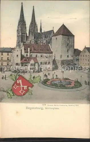 Regensburg Moltkeplatz Dom Wappen Kat. Regensburg