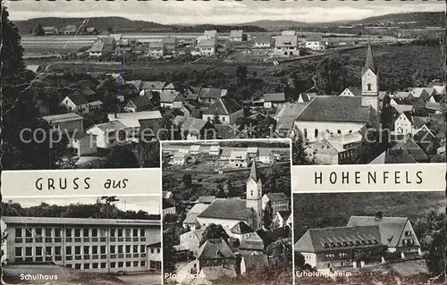 Hohenfels Oberpfalz Ortsansicht mit Kirche Schulhaus Erholungsheim Kat. Hohenfels