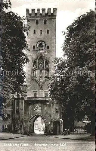 Landsberg Lech Bayertor 15. Jhdt. Kat. Landsberg am Lech