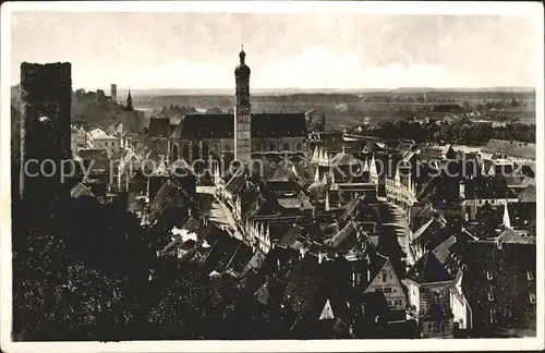 Landsberg Lech Blick ueber die Altstadt Turm Kat. Landsberg am Lech