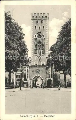 Landsberg Lech Bayertor Kat. Landsberg am Lech