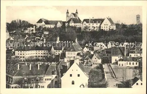 Landsberg Lech Altstadt mit Kirche Kat. Landsberg am Lech