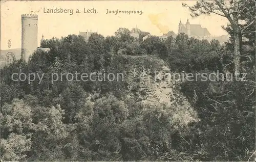 Landsberg Lech Jungfernsprung Turm Kat. Landsberg am Lech