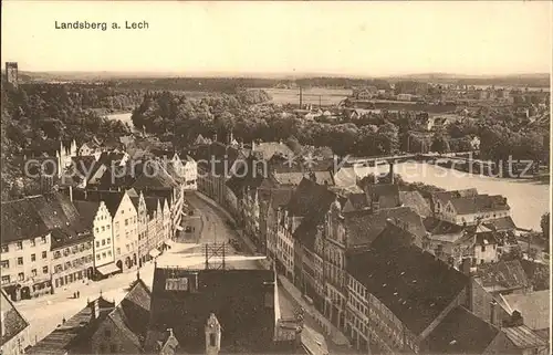 Landsberg Lech Panorama Kat. Landsberg am Lech