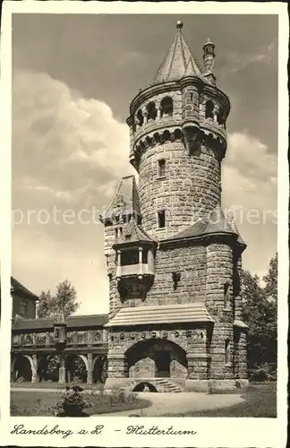 Landsberg Lech Prof. Ritter von Herkomers Mutterturm Kat. Landsberg am Lech