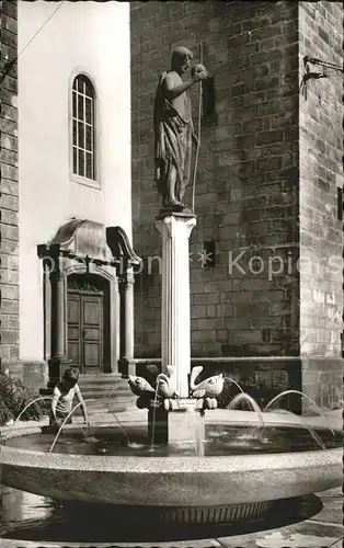 Pirmasens Johannes Brunnen Skulptur Kat. Pirmasens
