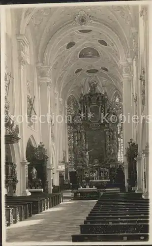 Landsberg Lech Inneres der Stadtpfarrkirche Altar Kat. Landsberg am Lech