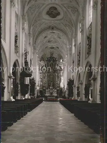 Landsberg Lech Inneres der Stadtpfarrkirche Altar Kat. Landsberg am Lech