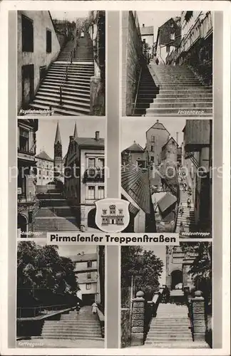 Pirmasens Treppenstrassen Wappen Bromsilber Kat. Pirmasens