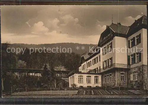 Dannenfels Krankenhaus Hauptgebaeude Liegehalle BASF Ludwigshafen Rhein Kat. Dannenfels