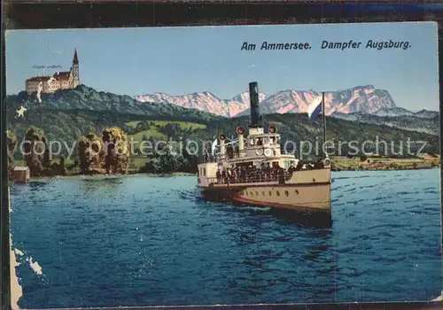 Diessen Ammersee Dampfer Augsburg Kloster Andechs Alpen Kat. Diessen a.Ammersee