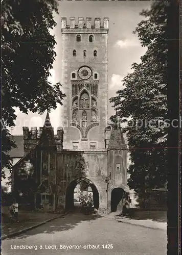 Landsberg Lech Bayertor 15. Jhdt. Kat. Landsberg am Lech