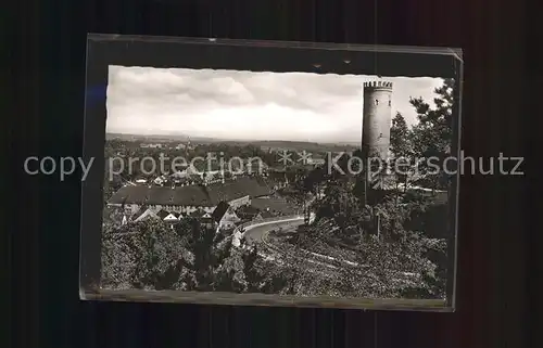 Landsberg Lech Jungfernsprung und neue Bergstrasse Turm Kat. Landsberg am Lech