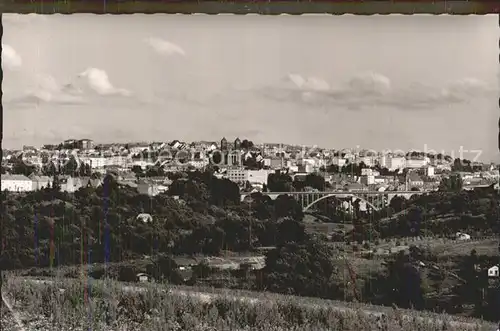 Pirmasens Panorama mit Hindenburgbruecke Kat. Pirmasens