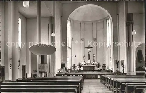 Pirmasens Inneres der Pfarrkirche St Pirmin Altar Kat. Pirmasens