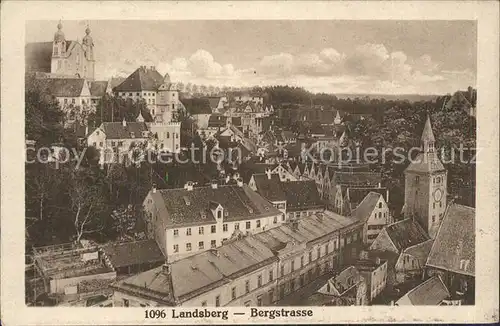 Landsberg Lech Bergstrasse Altstadt Schmalzturm Kirche Kat. Landsberg am Lech