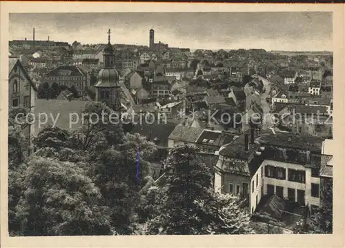 Pirmasens Blick ueber die Altstadt Kupfertiefdruck Kat. Pirmasens