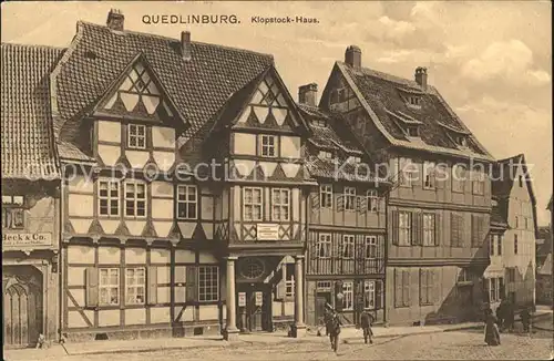 Quedlinburg Klopstock Haus Geburtshaus Dichter Klopstock Kat. Quedlinburg