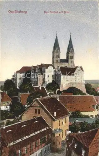 Quedlinburg Schloss mit Dom Kat. Quedlinburg