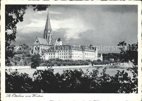 St Ottilien Eresing Erzabtei Kloster Ansicht von Westen Kat. Eresing