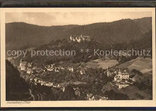 Leutenberg Thueringen Panorama mit Schloss Friedensburg Kat. Leutenberg