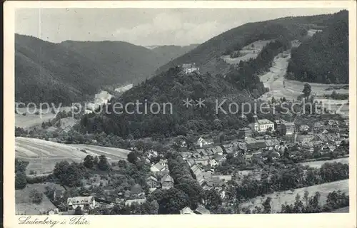 Leutenberg Thueringen Panorama mit Schloss Friedensburg Kat. Leutenberg