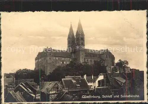 Quedlinburg Schloss und Schlosskirche Kat. Quedlinburg