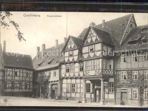 Quedlinburg Klopstockhaus Geburtshaus Dichter Klopstock Kat. Quedlinburg