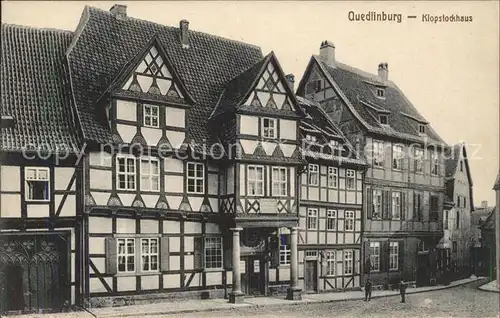 Quedlinburg Klopstockhaus Geburtshaus Dichter Klopstock Kat. Quedlinburg