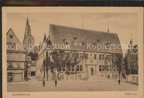 Quedlinburg Rathaus Kirche Kat. Quedlinburg