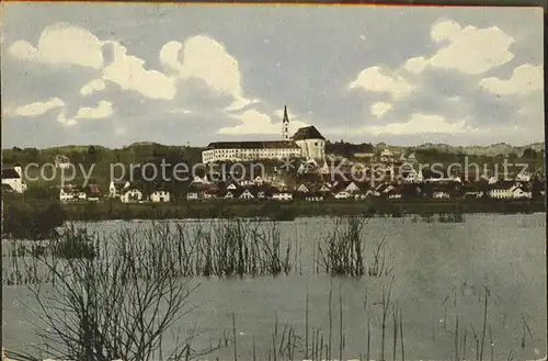 Diessen Ammersee Ansicht vom See aus Kloster Kat. Diessen a.Ammersee
