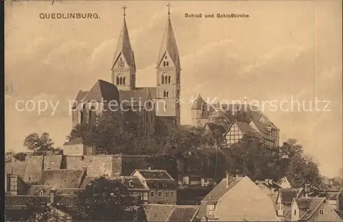 Quedlinburg Schloss und Schlosskirche Kat. Quedlinburg