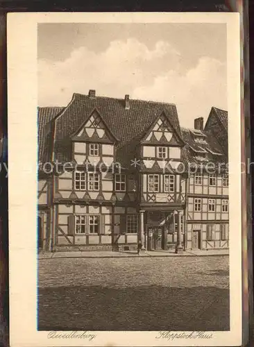 Quedlinburg Dichter Klopstock Geburtshaus Kupfertiefdruck Kat. Quedlinburg