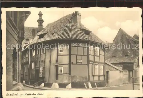 Quedlinburg aeltestes Haus der Stadt Kat. Quedlinburg