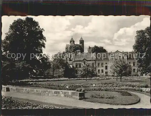 Quedlinburg Wordgarten mit Dom Kat. Quedlinburg