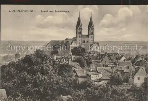 Quedlinburg Schloss und Schlosskirche Kat. Quedlinburg