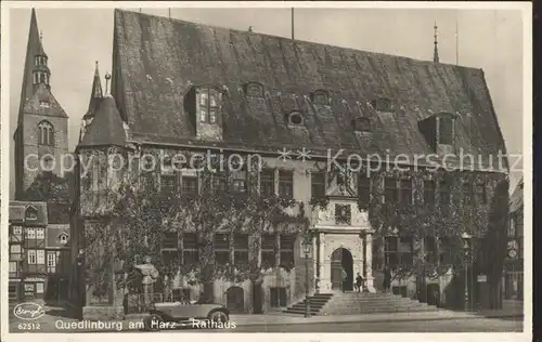 Quedlinburg Rathaus Kirche Kat. Quedlinburg