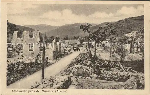 Munster Haut Rhin Elsass Stosswihr Ruine Kat. Munster