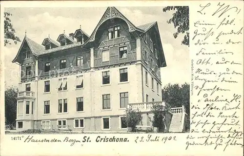 St Chrischona Haus in den Bergen Kat. St. Chrischona