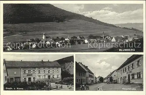 Blumberg Baden Gasthof zur Krone Hauptstrasse Kat. Blumberg