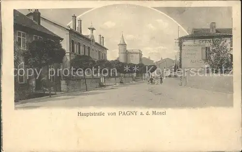 Pagny-sur-Moselle Hauptstrasse Kgl. Bayr. Landw. Fussartl. Batl. Nr. 2 / Pagny-sur-Moselle /Arrond. de Nancy