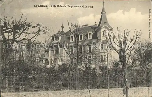 Le Raincy Villa Helvetia Propriete de M Herold Kat. Le Raincy