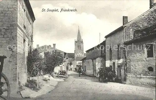 Saint Souplet Dorfstrasse  Kat. Saint Souplet