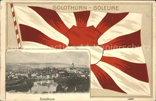 Solothurn Soleure Fahne  Kat. Solothurn