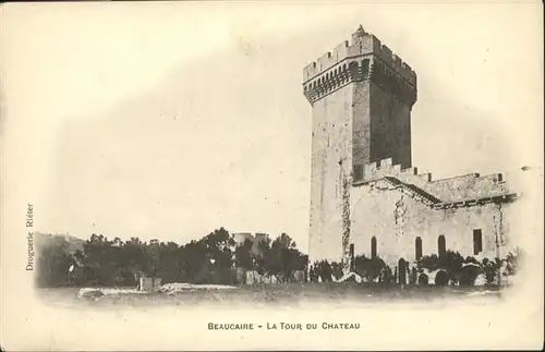 Beaucaire Gard Tour du Chateau / Beaucaire /Arrond. de Nimes