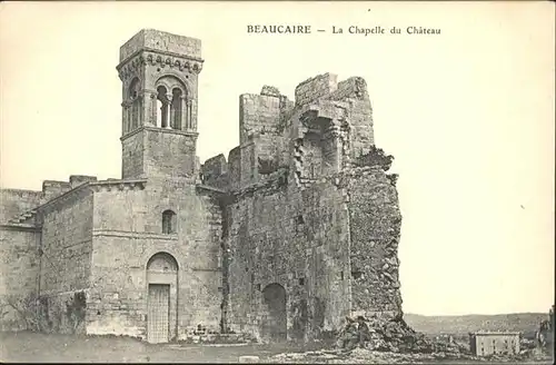 Beaucaire Gard Chapelle du Chateau / Beaucaire /Arrond. de Nimes