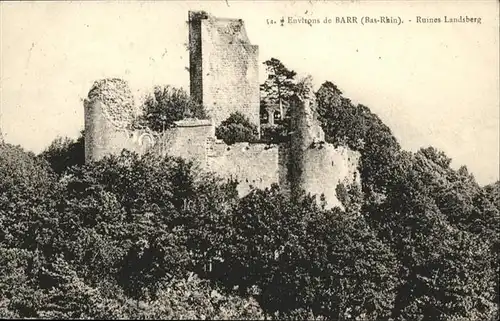 Barr Bas-Rhin Ruines Landsberg / Barr /Arrond. de Selestat-Erstein
