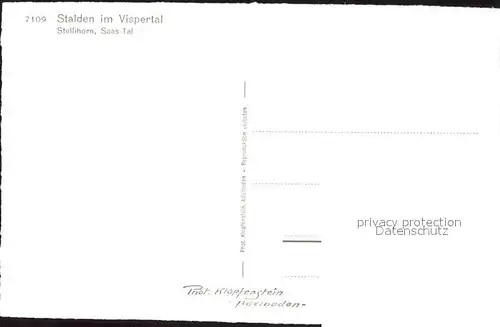 Stalden VS Vispertal Stellihorn Saas Tal / Stalden VS /Bz. Visp